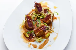 Тунец с овощами