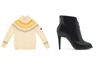 Вязанный джемпер VS ботильоны