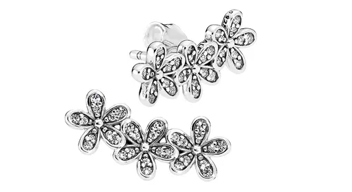 Серебряные серьги с кубическими циркониями, Pandora, 3450 руб., Pandora Серебряные серьги с кубическими циркониями, Pandora, 3450 руб., Pandora
