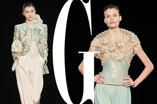 Мятный цвет снова в моде: подтверждение в новой кутюрной коллекции Armani Prive