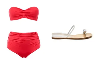 Ретробикини VS открытые сандалии Ретробикини VS открытые сандалии