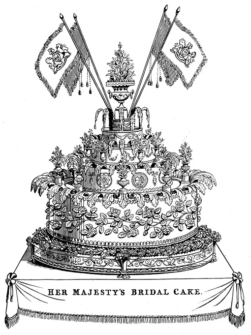 Торт на свадьбе Виктории и принца Альберта