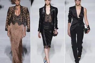 Гламур 90-х и богемный шик 70-х: 5 трендов на весну с показа Tom Ford