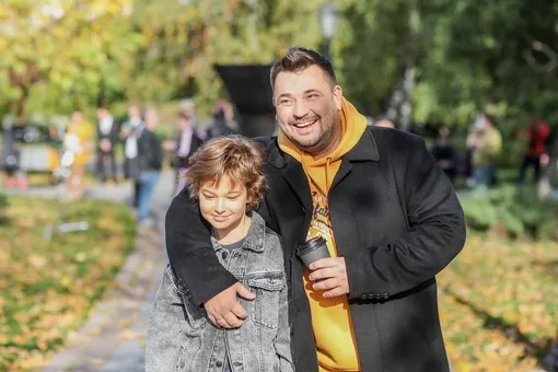 Сергей Жуков с сыном