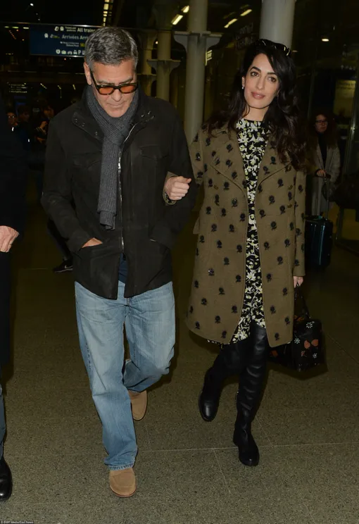 Джордж и Амаль Клуни прилетели в Лондон