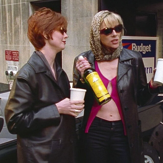 Синтия Никсон и Ким Кэтролл в сериале «Секс в большом городе»