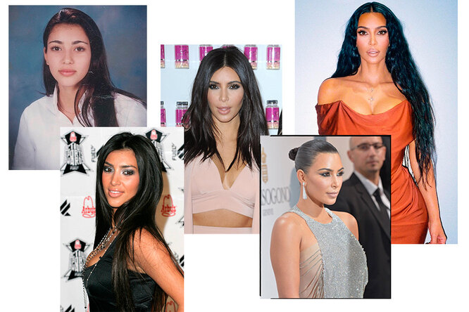 Эволюция внешности Ким Кардашьян