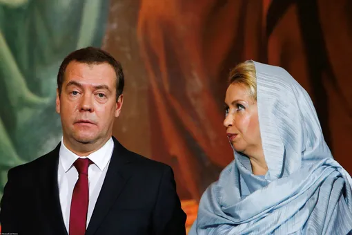 Дмитрий и Светлана Медведевы