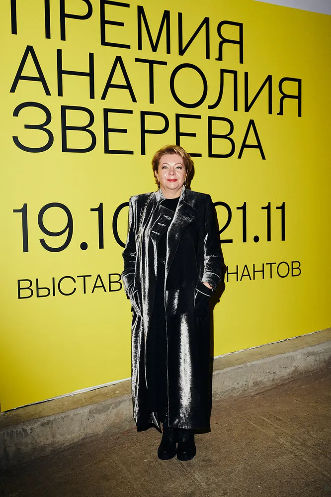Наталия Опалева на открытии выставки в Музее AZ