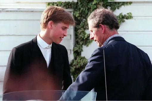 Принц Уильям с отцом
