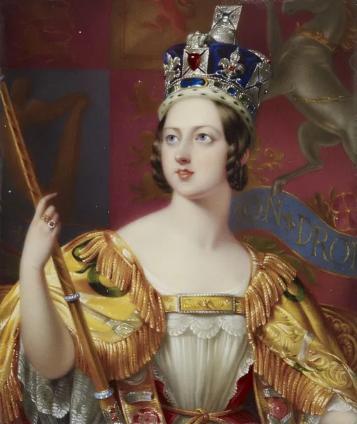 Королева Виктория на коронации