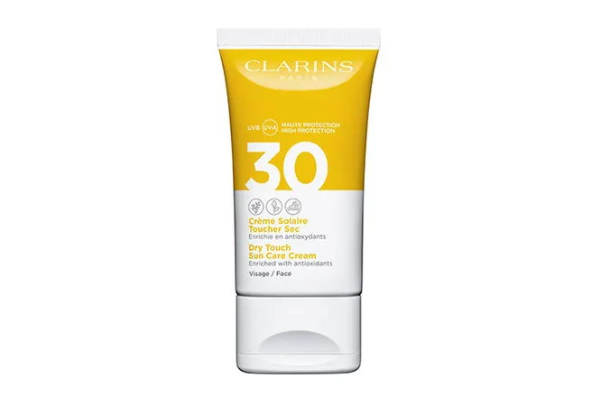 Солнцезащитный крем для лица Dry Touch Sun Care Cream SPF 30, Clarins