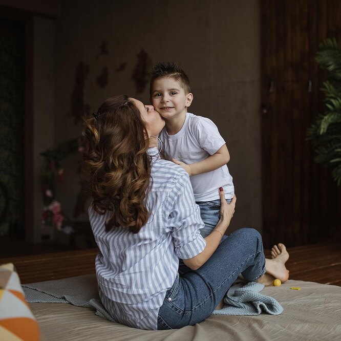 Ирина Акопян с сыном