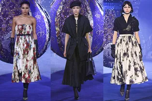 Рукава-крылышки и короткие перчатки — Dior вспомнили про ретро-образы француженок Рукава-крылышки и короткие перчатки — Dior вспомнили про ретро-образы француженок