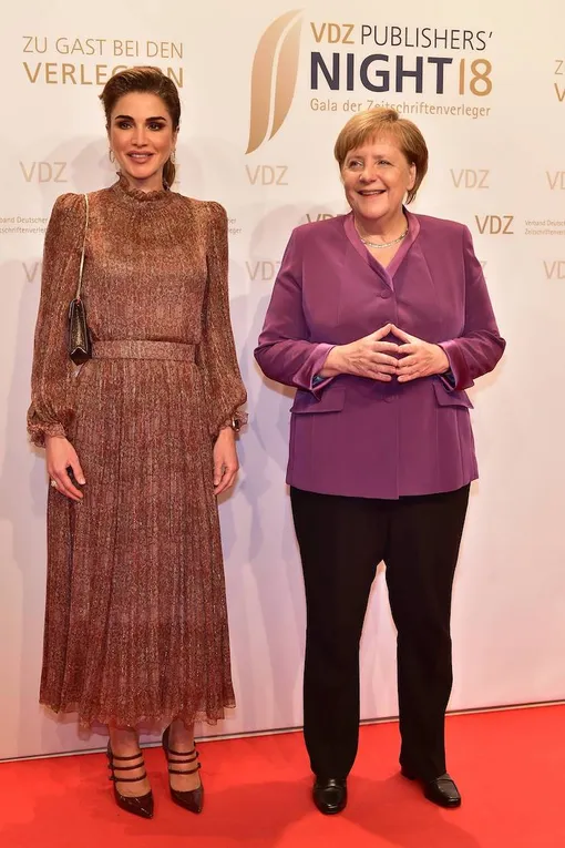 Королева Рания и Ангела Меркель