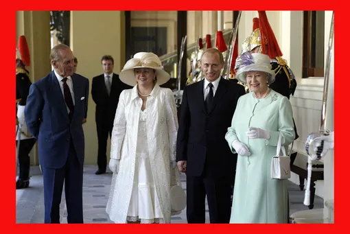 Принц Филипп, Людмила и Владимир Путина, Елизавета II