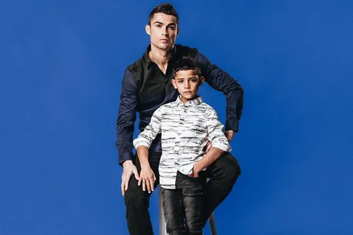 Семилетний сын Криштиану Роналду стал лицом модного бренда