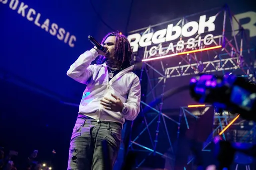 Американский рэпер LIL PUMP выступил на вечеринке Клуба чемпионов Reebok Classic