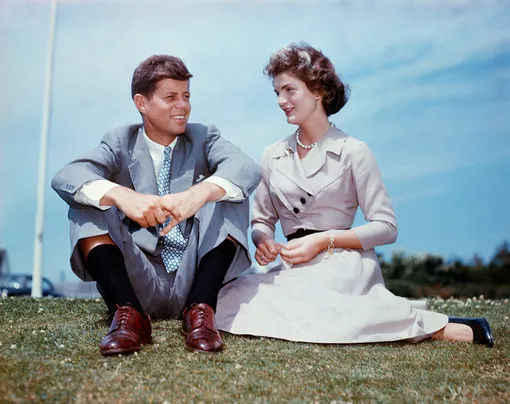 Жаклин и Джон Кеннеди в 1953 году.