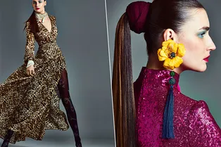 Цветастые юбки, блестящие платья и крутая бижутерия: 18 образов A La Russe