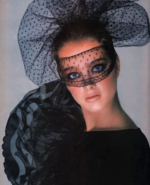 Брук Шилдс в фотосессии для глянцевого журнала, 1980 г