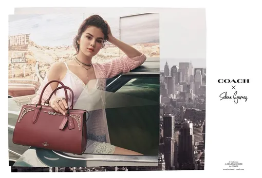 Кадр рекламной кампании Coach x Selena Gomez
