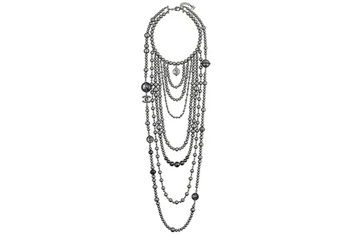 Колье из металла и смолы со стеклянным жемчугом, Chanel, цена по запросу, Chanel Колье из металла и смолы со стеклянным жемчугом, Chanel, цена по запросу, Chanel