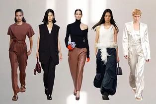 Какие брюки в моде весной-2024: 18 стильных вариантов