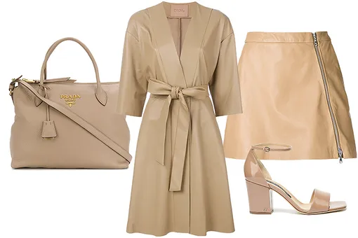 Юбка Guild Prime, 21 400 рублей \ Сумка Prada, 104 500 рублей \ Плащ Drome, 88 300 рублей \ Босоножки Sergio Rossi, 43 490 рублей в бутиках NO ONE Юбка Guild Prime, 21 400 рублей \ Сумка Prada, 104 500 рублей \ Плащ Drome, 88 300 рублей \ Босоножки Sergio Rossi, 43 490 рублей в бутиках NO ONE