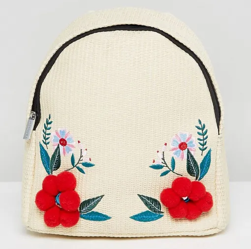 Рюкзак собъемным цветочным декором, Skinnydip, 2601 руб. (на сайте Asos)