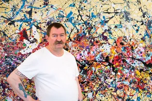 Перформанс. Денис де Глоир. LIVE SHOW. NEW JACKSON POLLOCK