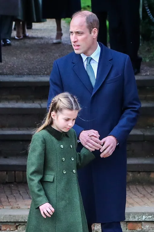 Принц Уильям с дочерью Шарлоттой