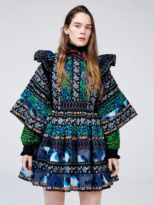 Anna of the North в платье Kenzo x H&M