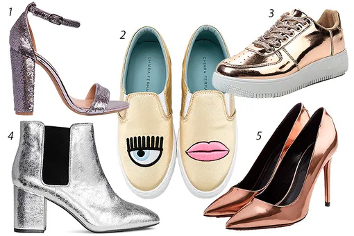1 — Steve Madden, 8735 рублей; 2 — Chiara Ferragni, 16 795 рублей; 3 — Martin Pescatore, 2 499 рублей на lamoda.ru; 4 — H&M, 1499 рублей с учётом скидки; 5 — Alexander Wang, 34 730 рублей 1 — Steve Madden, 8735 рублей; 2 — Chiara Ferragni, 16 795 рублей; 3 — Martin Pescatore, 2 499 рублей на lamoda.ru; 4 — H&M, 1499 рублей с учётом скидки; 5 — Alexander Wang, 34 730 рублей
