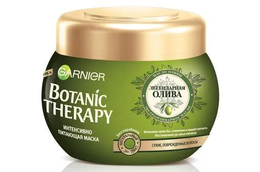 Маска Botanic Therapy Легендарная олива, Garnier. Цена — около 400 рублей.