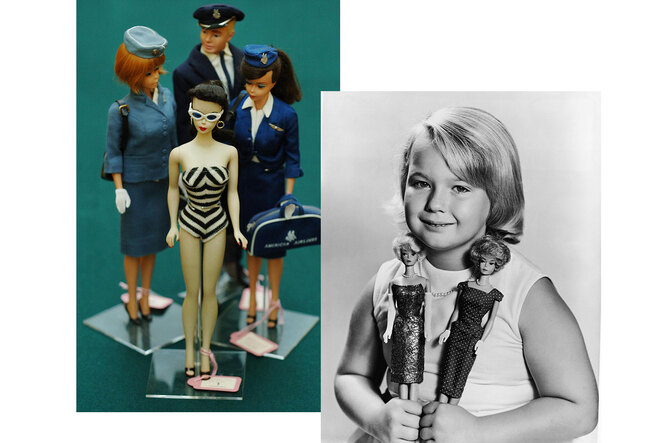 Куклы Барби в 1959 году и в 1965 году