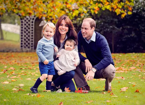 Кейт Миддлтон, принц Уильям, принц Джордж и принцесса Шарлотта