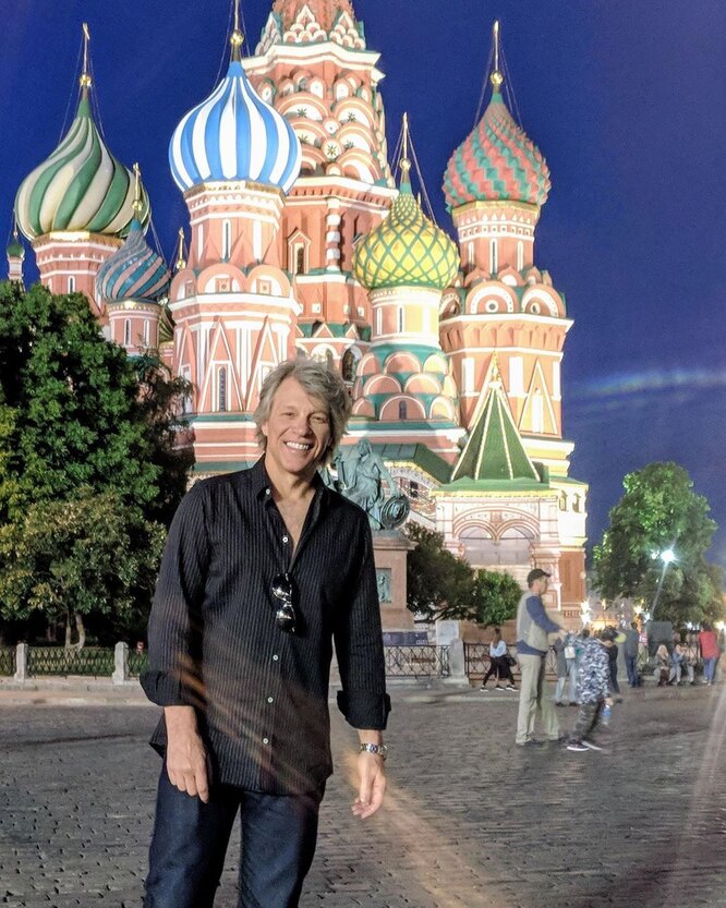 Джон Бон Джови посетил Москву в марте 2019 года