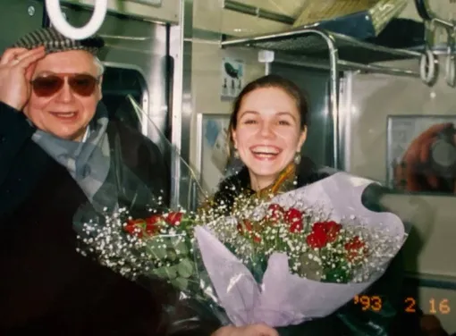 Марина Зудина и Олег Табаков, 1993 год Марина Зудина и Олег Табаков, 1993 год
