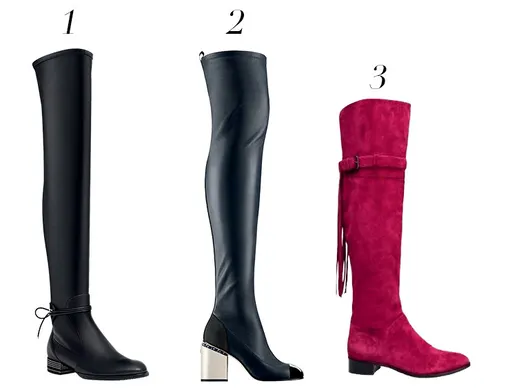 1/ Кожаные сапоги, Dior, 145 000 руб., Dior.; 2/ Сапоги из кожи и металла, Chanel, цена по запросу, Chanel; 3/ Велюровые сапоги, Ekonika, 15 992 руб., Ekonika 1/ Кожаные сапоги, Dior, 145 000 руб., Dior.; 2/ Сапоги из кожи и металла, Chanel, цена по запросу, Chanel; 3/ Велюровые сапоги, Ekonika, 15 992 руб., Ekonika