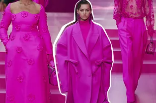 Модные способы носить розовый этой весной: 5 примеров с показа Valentino