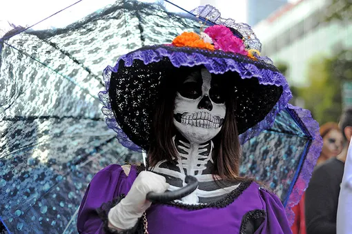 Празднование Дня мертвых в Мексике