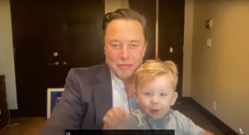 Илон Маск взял сына на совещание