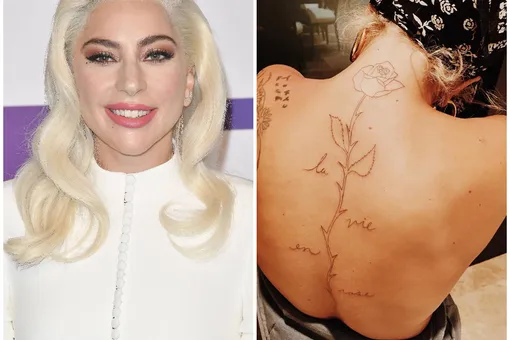 Леди Гага сделала татуировку на спине в честь фильма «Звезда родилаcь»