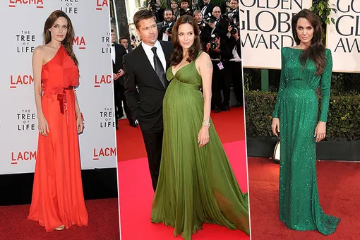 Цветная революция: 6 самых ярких платьев Анджелины Джоли