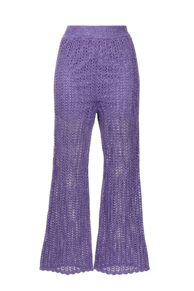 Фиолетовые брюки в технике кроше Alice McCall, 16 820 руб.