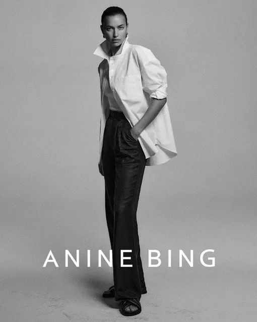 Ирина Шейк для бренда Anine Bing