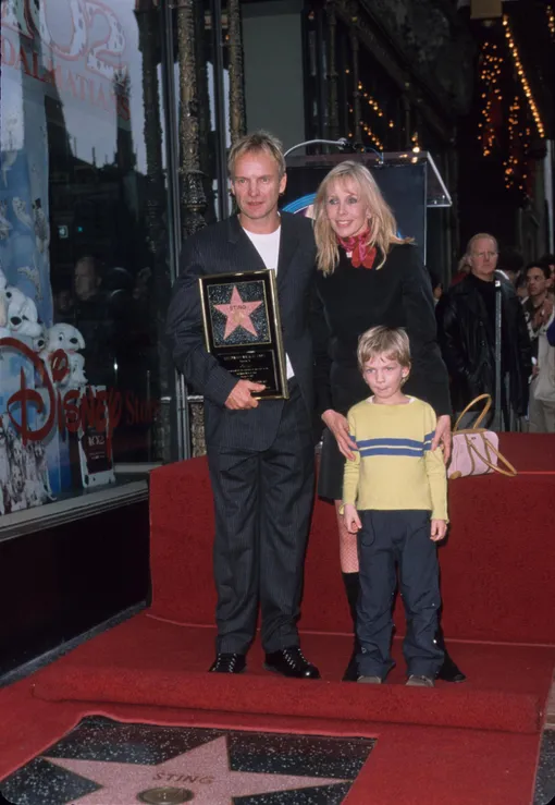 Стинг и Труди Стайлер с сыном