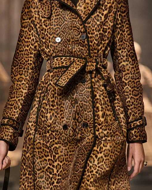 Модная верхняя одежда с леопардовым принтом