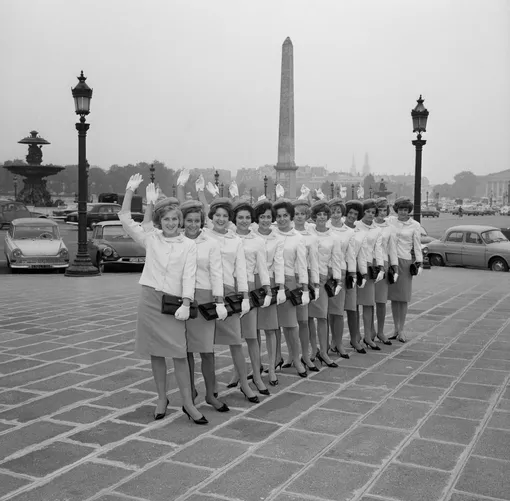 Коллекция Пьера Бальмена для стюардесс, 1965 год